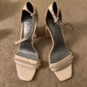 Worthington Cream Chain Heels